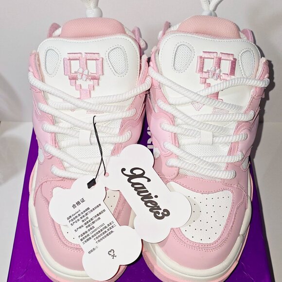 Xavier3 Pink Bone Sneakers - Picture 2 of 3